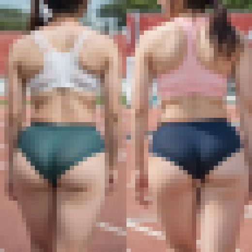 女子陸上競技選手の鍛え抜かれたバックスタイル【AI写真集】 サンプル画像